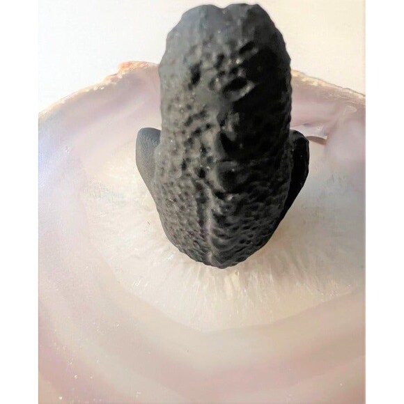 Beautiful Black Obsidian Mother Earth Carving - Picture 2 of 6